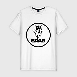 Футболка slim-fit Saab, цвет: белый