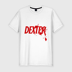Футболка slim-fit Dexter Blood, цвет: белый