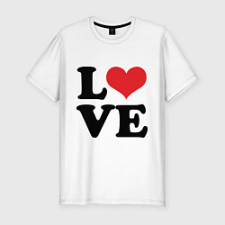 Мужская slim-футболка Real Love