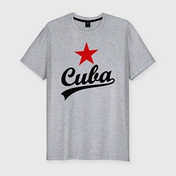 Футболка slim-fit Cuba Star, цвет: меланж
