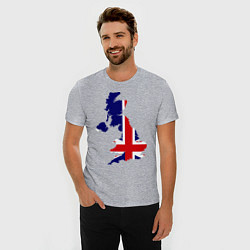 Футболка slim-fit Великобритания (Great Britain), цвет: меланж — фото 2