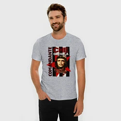 Футболка slim-fit Comandante, цвет: меланж — фото 2