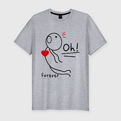 Футболка slim-fit Oh: Forever, цвет: меланж