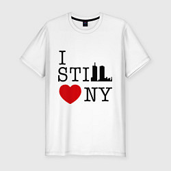 Футболка slim-fit I still love NY, цвет: белый