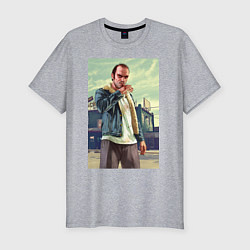 Футболка slim-fit Trevor Philips, цвет: меланж