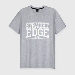 Футболка slim-fit Straight edge xxx, цвет: меланж