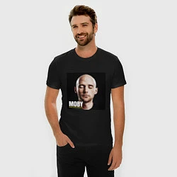 Футболка slim-fit Moby: Porcelain, цвет: черный — фото 2