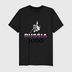 Футболка slim-fit Russia judo, цвет: черный