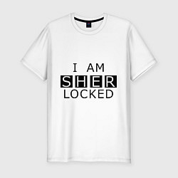 Футболка slim-fit I am Sherlocked, цвет: белый