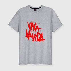 Мужская slim-футболка Viva La Vida