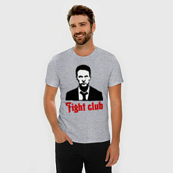 Футболка slim-fit Fight Club: Edward Norton, цвет: меланж — фото 2