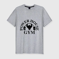 Футболка slim-fit Power House Gym, цвет: меланж