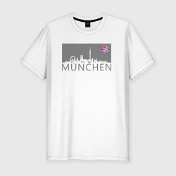 Футболка slim-fit Bayern Munchen - Munchen City grey 2022, цвет: белый