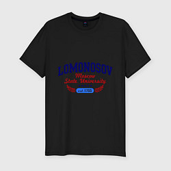 Мужская slim-футболка Lomonosov MSU