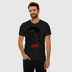 Футболка slim-fit Яо Минг Duck face, цвет: черный — фото 2