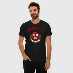 Футболка slim-fit Harvard university, цвет: черный — фото 2