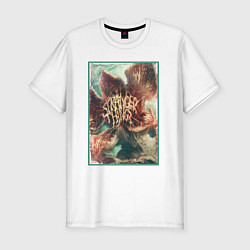 Футболка slim-fit Stranger Things: Monster Flower, цвет: белый