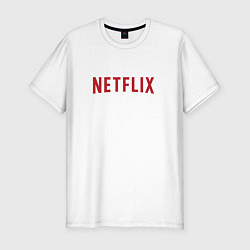 Футболка slim-fit Netflix, цвет: белый