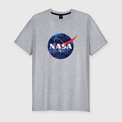 Футболка slim-fit NASA: Cosmic Logo, цвет: меланж