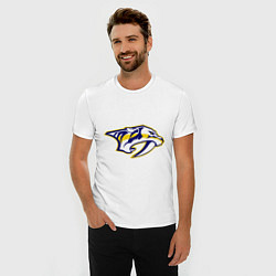 Футболка slim-fit Nashville Predators: Radulov 47, цвет: белый — фото 2