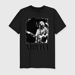 Футболка slim-fit Black Nirvana, цвет: черный