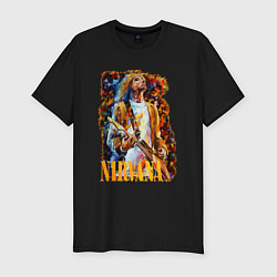 Футболка slim-fit Cobain Art, цвет: черный