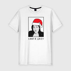 Футболка slim-fit Sasha Grey Santa, цвет: белый