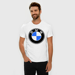 Футболка slim-fit Logo BMW, цвет: белый — фото 2