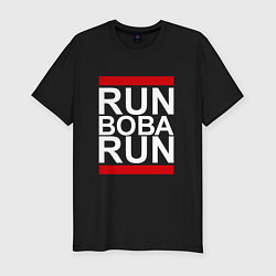 Футболка slim-fit Run Вова Run, цвет: черный