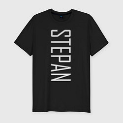 Футболка slim-fit Stepan Font, цвет: черный