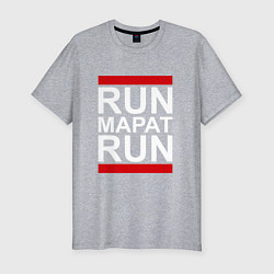 Футболка slim-fit Run Марат Run, цвет: меланж