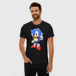 Футболка slim-fit Classic Sonic, цвет: черный — фото 2