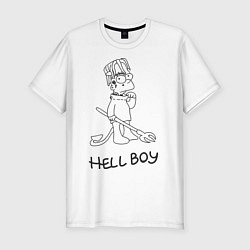 Футболка slim-fit Bart: Hell Boy, цвет: белый