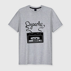 Футболка slim-fit Depeche Mode: Tape, цвет: меланж