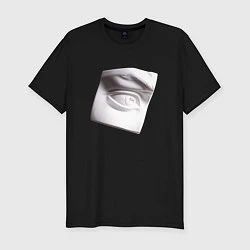 Мужская slim-футболка Глаз Давида