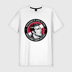 Футболка slim-fit Массимо один из нас, цвет: белый