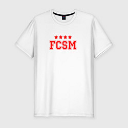 Футболка slim-fit FCSM Club, цвет: белый