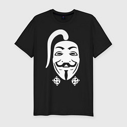 Мужская slim-футболка Анонимус казак