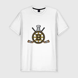 Футболка slim-fit Boston Bruins Hockey, цвет: белый