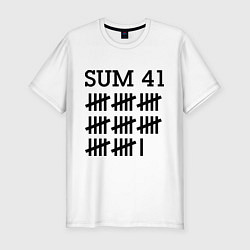 Футболка slim-fit Sum 41: Days, цвет: белый