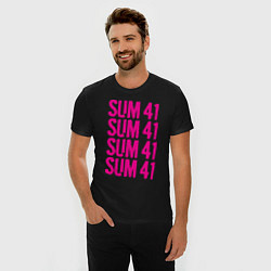 Футболка slim-fit Sum 41: Magenta, цвет: черный — фото 2