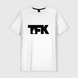 Футболка slim-fit TFK: Black Logo, цвет: белый