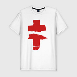 Футболка slim-fit BRUTTO, цвет: белый