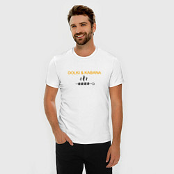 Футболка slim-fit Дольки кабана шашлык, цвет: белый — фото 2