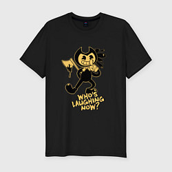 Футболка slim-fit Bendy: Who laughing now?, цвет: черный