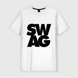 Футболка slim-fit SW-AG, цвет: белый