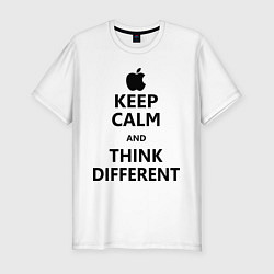 Мужская slim-футболка Keep Calm & Think Different