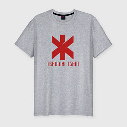 Футболка slim-fit Cyberpunk 2077: TRAUMA TEAM, цвет: меланж