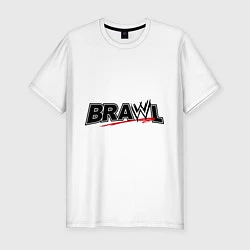 Мужская slim-футболка WWE Brawl