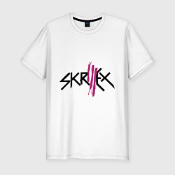 Футболка slim-fit Skrillex: violet, цвет: белый